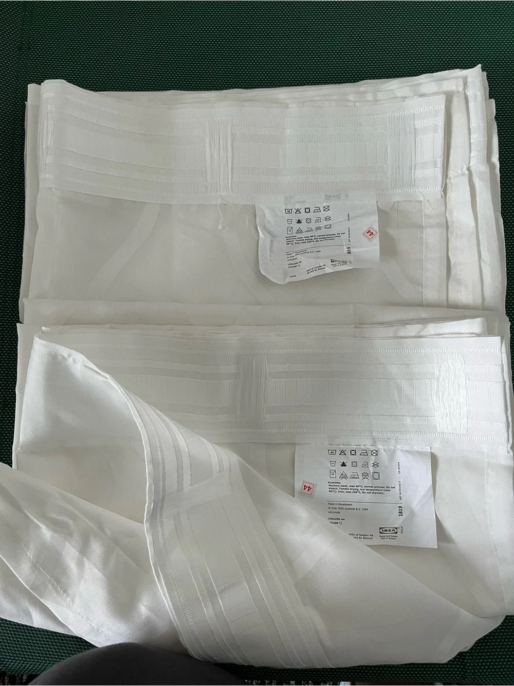 IKEA Semi-transparent White Sheer Curtain